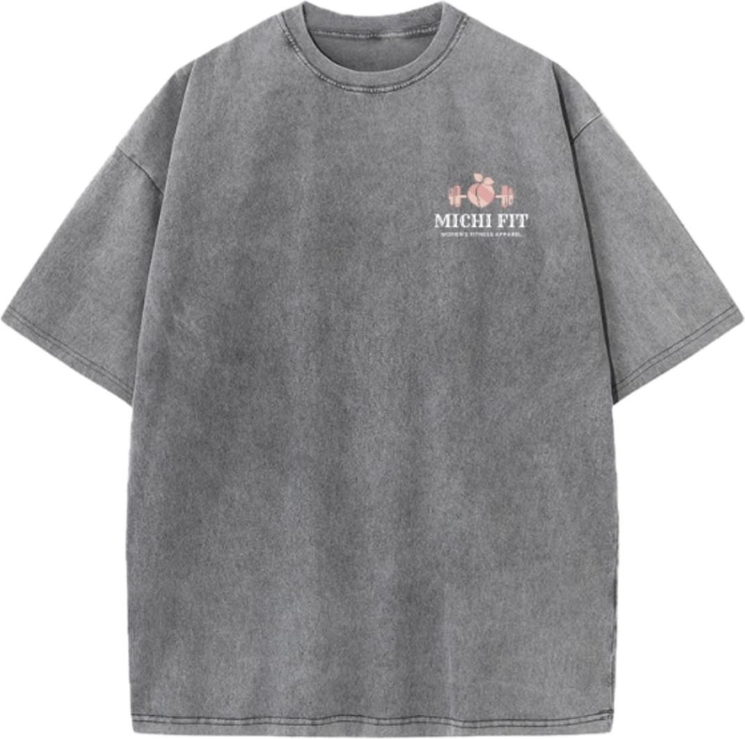 ￼Acid Wash Oversized T-shirt (100% cotton)