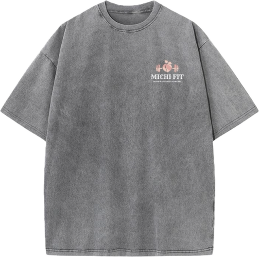 ￼Acid Wash Oversized T-shirt (100% cotton)