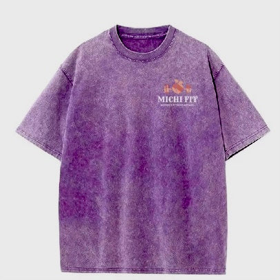 Acid-Wash Oversized T-shirt (100% cotton)